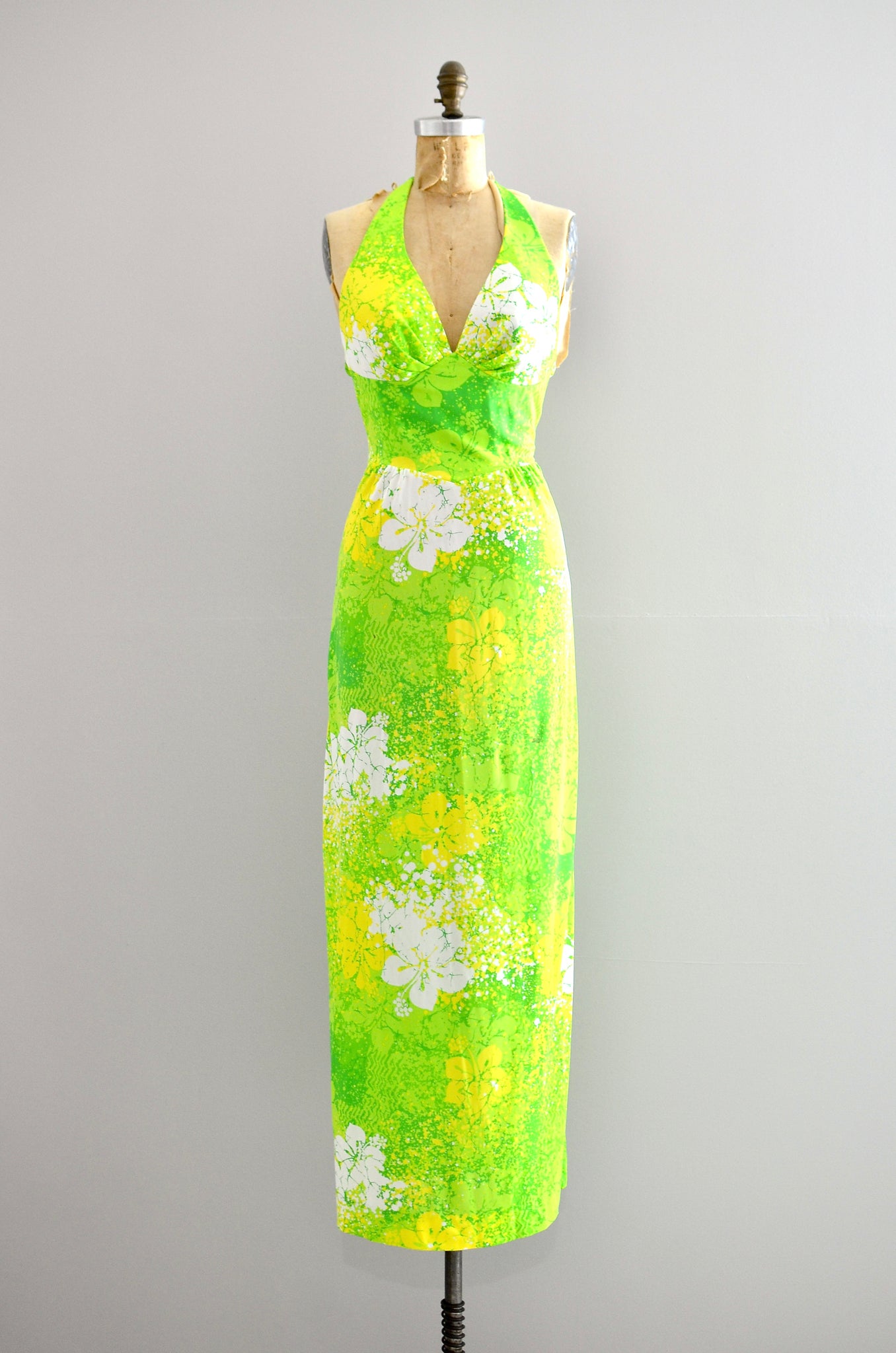 Vintage 70s Catalina Halter Dress