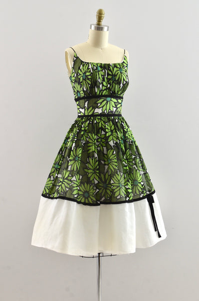 Vintage 50's Green Daydress