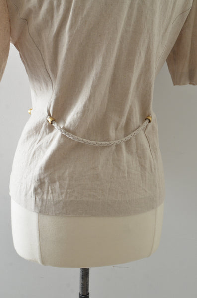 Vintage 80s Linen Top