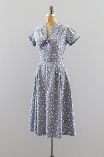 1950s Printed Dress