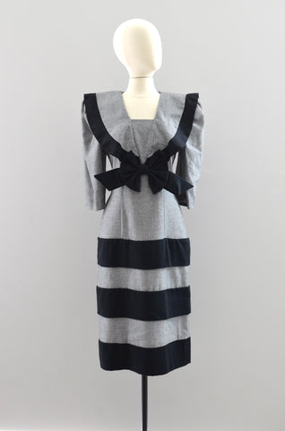 Vintage 1980s Wide collar Dress