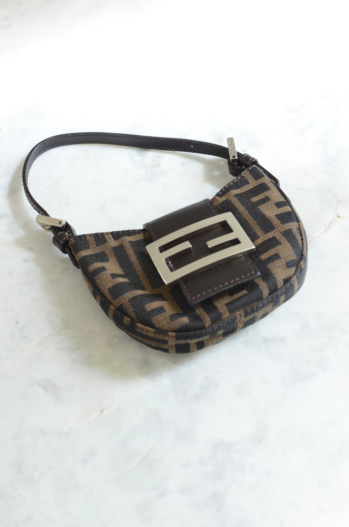 Fendi Zucca Micro Mini Croissant