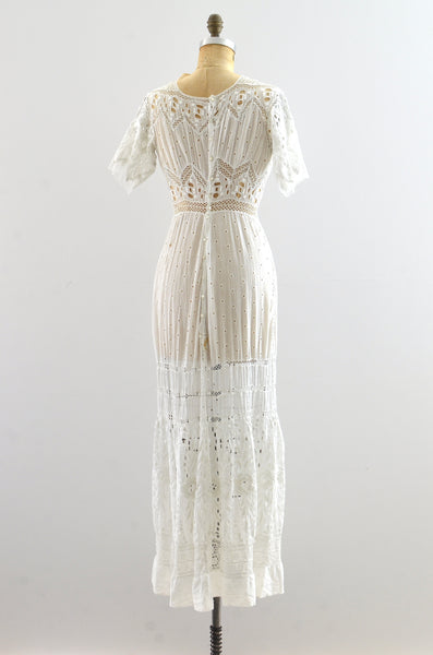 Edwardian Embroidered Lawn Dress