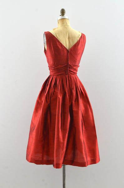 Vintage Gerry Gilden Raw Silk Dress