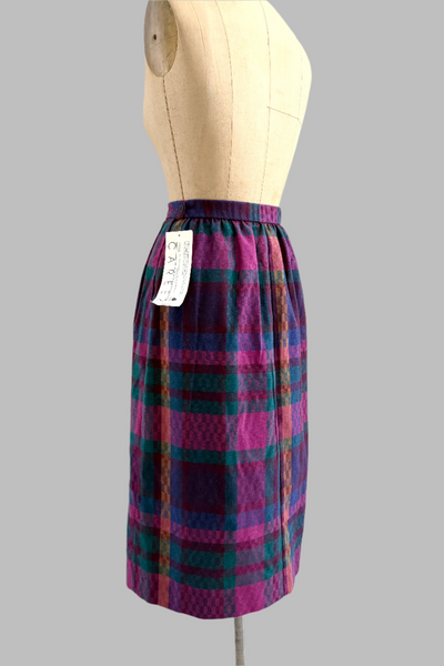 Vintage Plaid Skirt