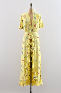 1950's Novelty Print Dressing Gown