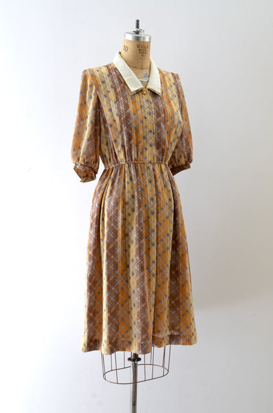 Vintage 1970s Printed Dress