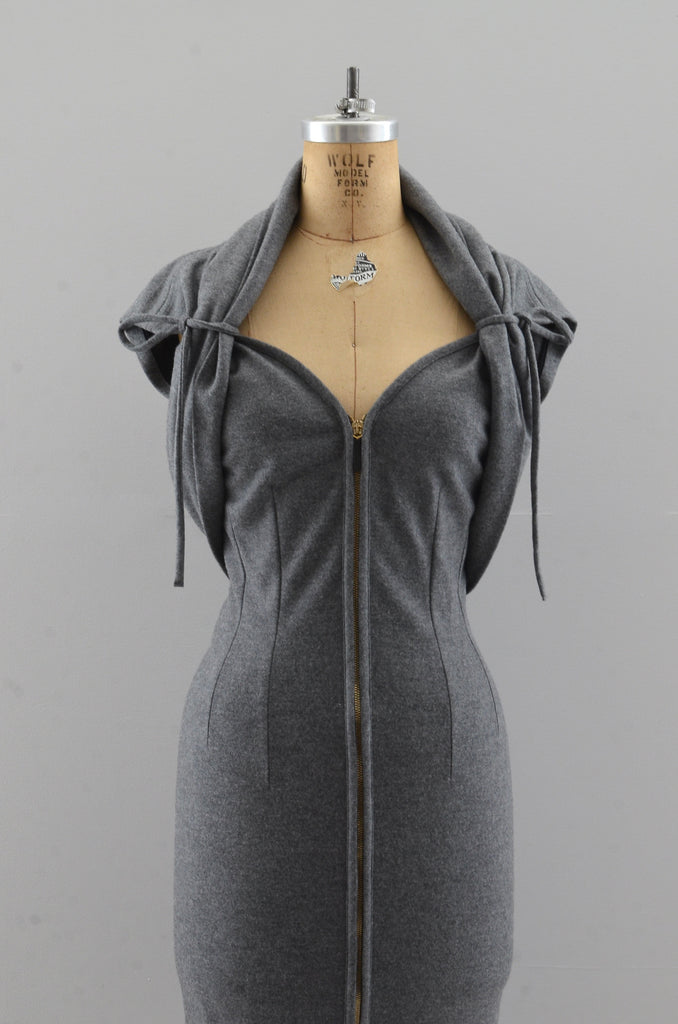 Fendi Zipper Front Dress Pickled Vintage Fendi Zipper Front Dress Pickled Vintage