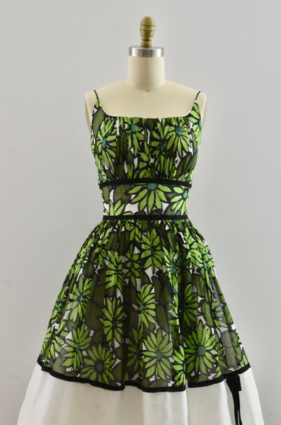 Vintage 50's Green Daydress