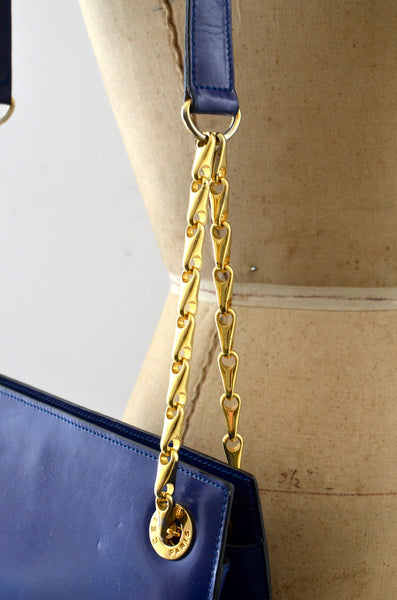 Vintage Celine Gold Chain Shoulder Bag