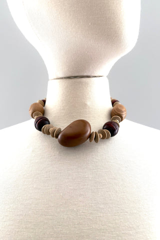 Vintage Wood Necklace