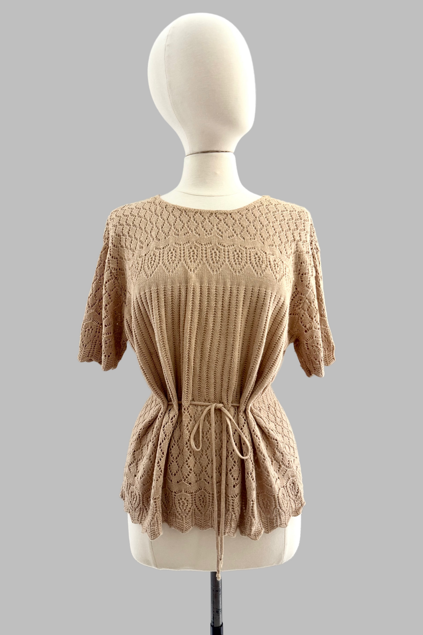 Vintage Pointelle Knit Top