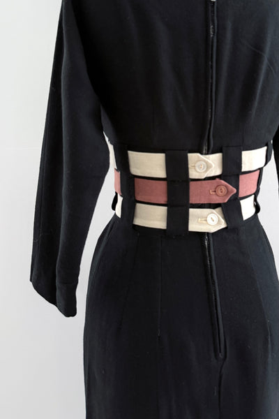 1950s Noir Dress