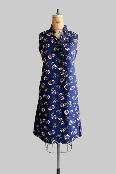 Vintage 1960s Surplice Shift Dress