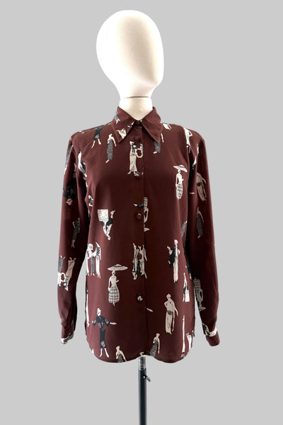 Vintage Novelty Print Shirt
