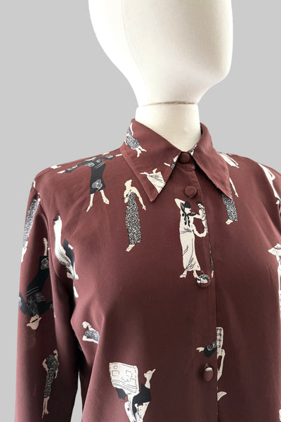 Vintage Novelty Print Shirt