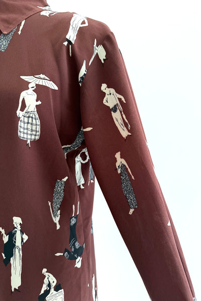 Vintage Novelty Print Shirt