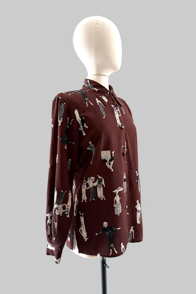 Vintage Novelty Print Shirt