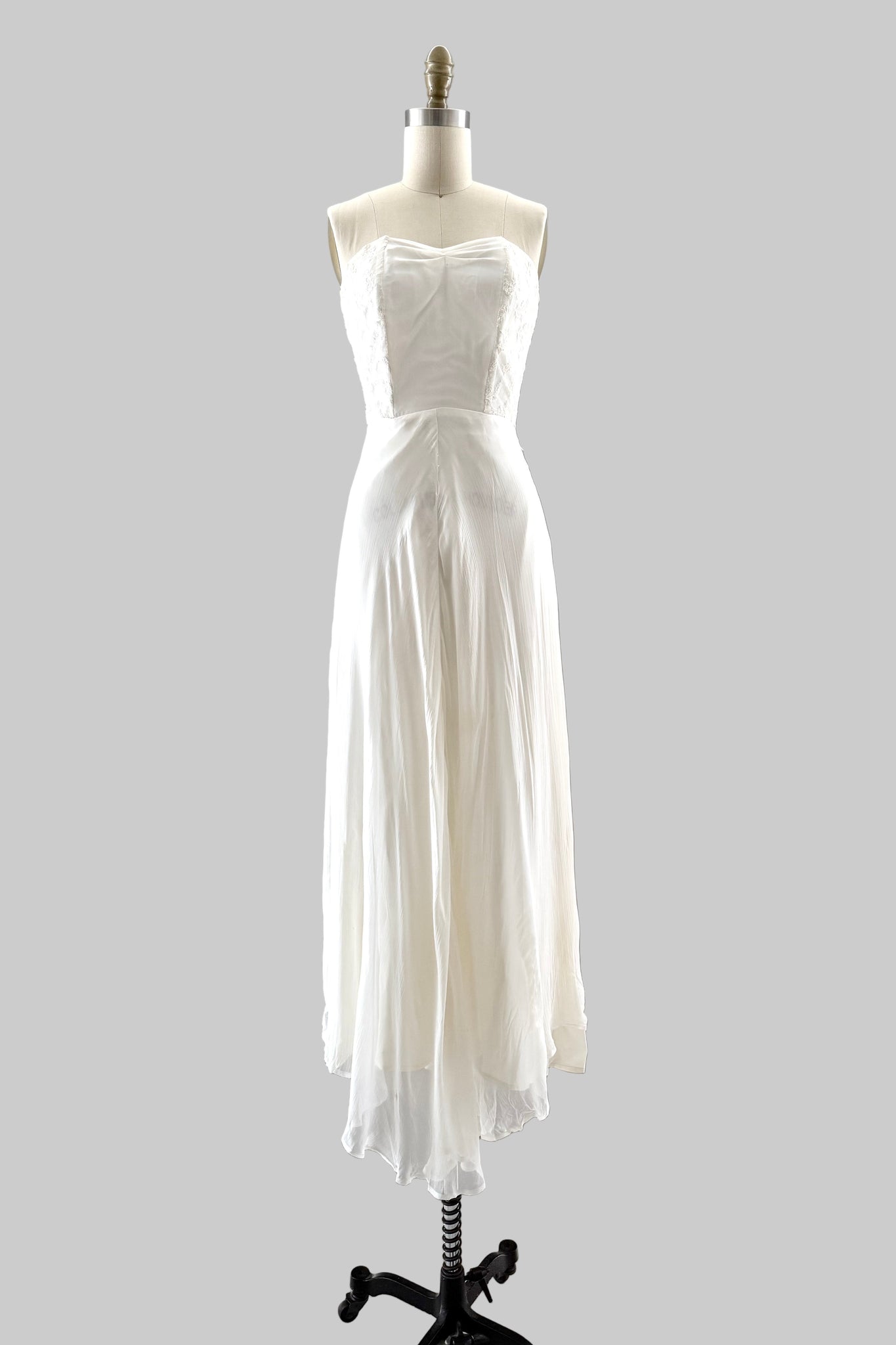 Vintage 1940s Strapless Gown