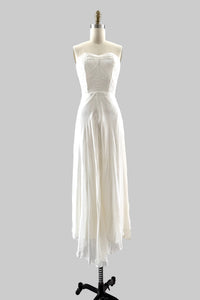 Vintage 1940s Strapless Gown