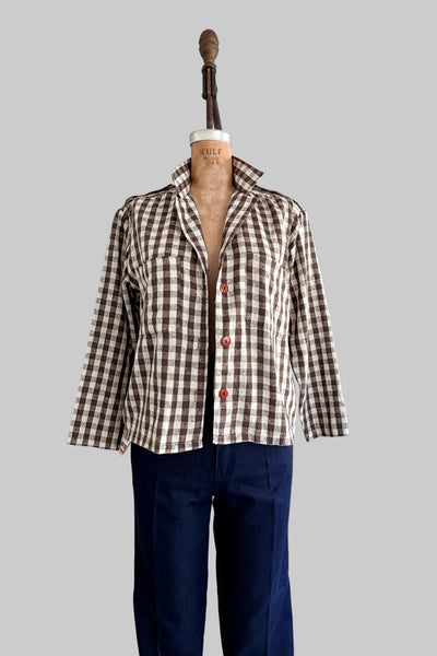 Vintage Plaid Top
