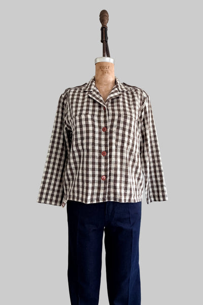 Vintage Plaid Top