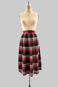1950s Plaid Skirt
