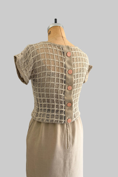 Vintage 90s Open Weave Dress