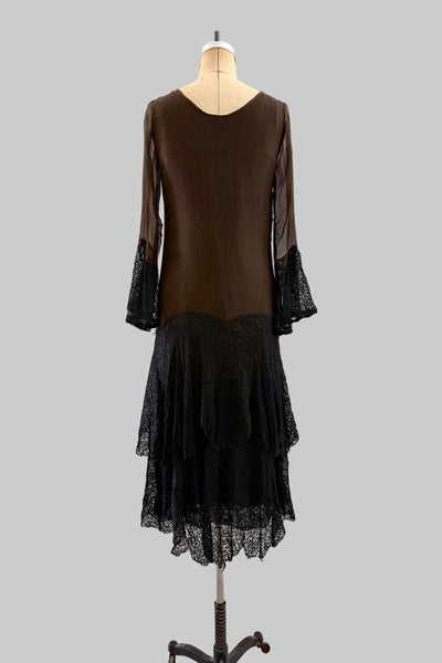 1920s Brown Dress