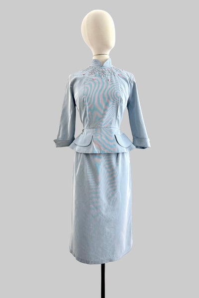 1940s Peplum Suit Set