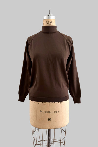 1960s Brown Sweater Top