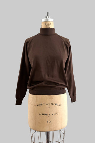 1960s Brown Sweater Top