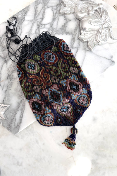 1920s Beaded Pouch Bag