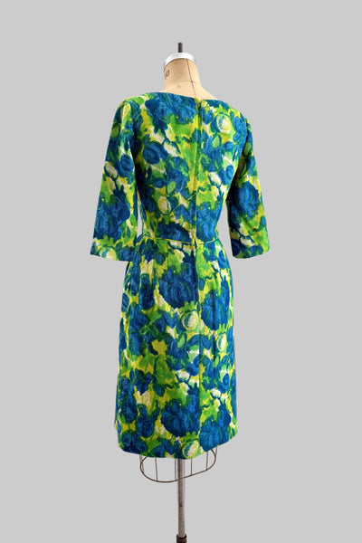 60s Printed Wiggle Dress