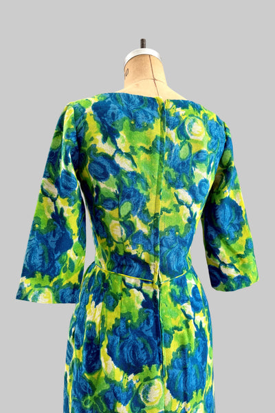 60s Printed Wiggle Dress