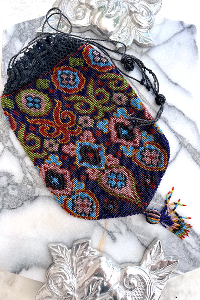1920s Beaded Pouch Bag