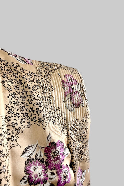 1940s Gold Silk Oriental Jacket