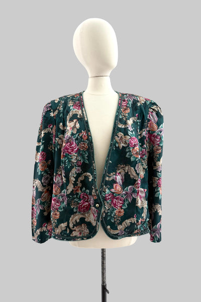 SPRING CLEANING - 80s Floral Jacket