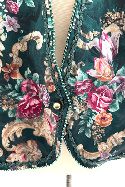 SPRING CLEANING - 80s Floral Jacket