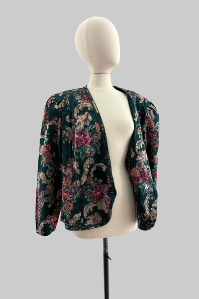 SPRING CLEANING - 80s Floral Jacket
