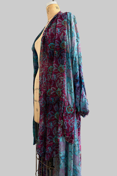 Jewel Open-Front Duster Kimono