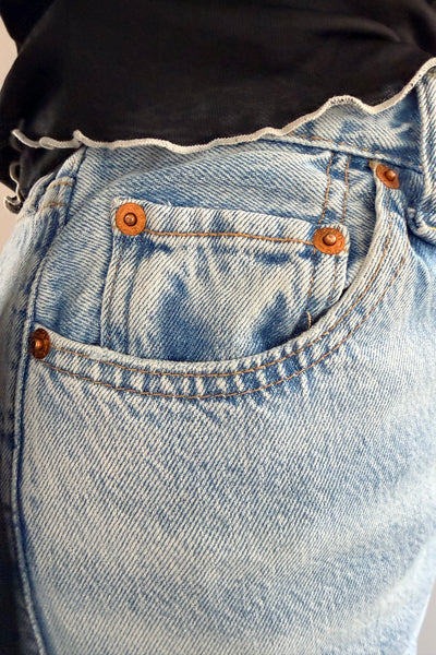 Levi's Button Fly Light Wash Jeans