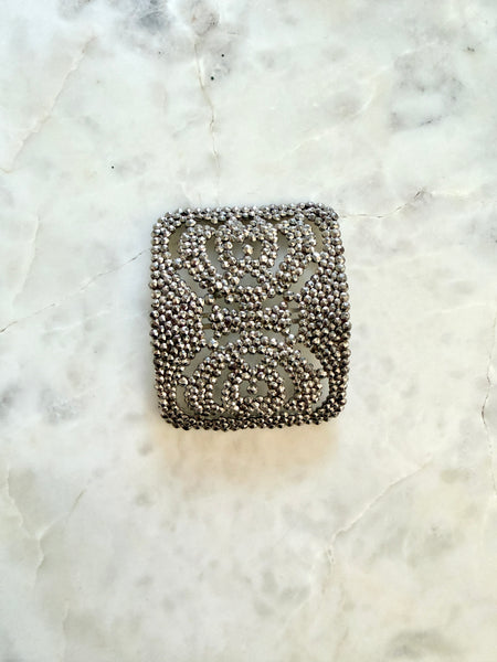 Steel Beads Victorian Buckle