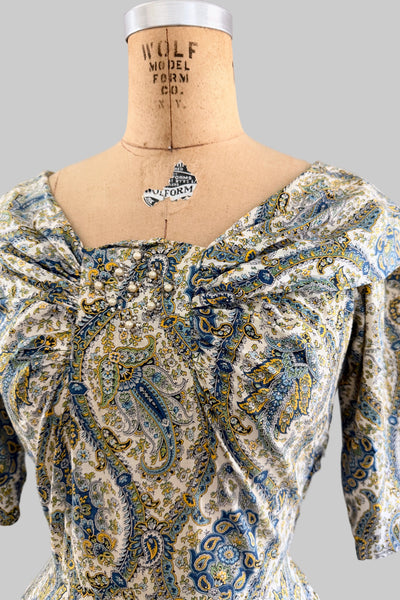 Vintage 1950s Floral Dress