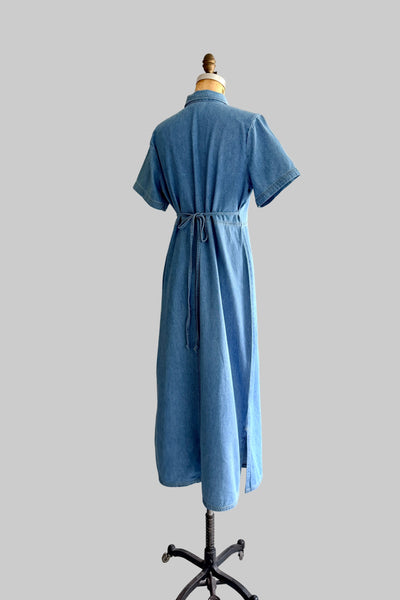 Vintage Blue Maxi Dress