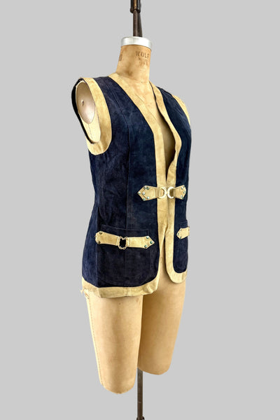 1970s Suede Leather Vest