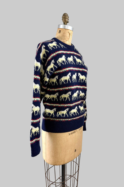 70s Novelty Unicorn Sweater