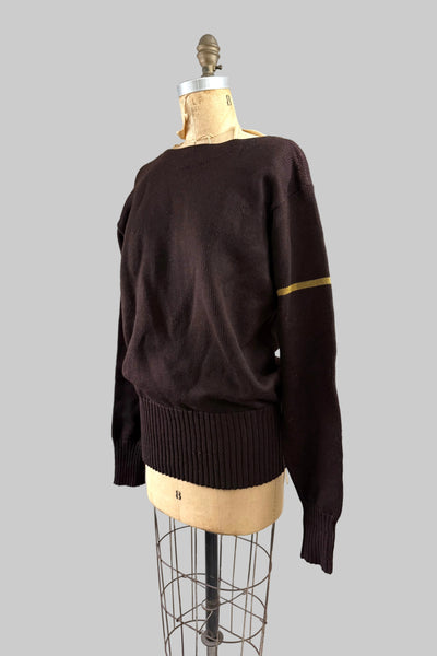 1940s Brown Sweater