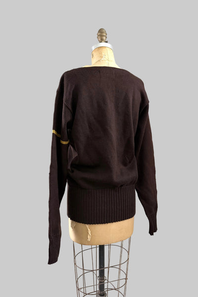 1940s Brown Sweater