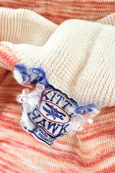 Vintage Space Dye Cropped Knit Sweater